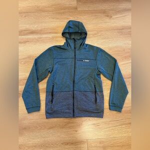 Adidas Terrell Microgrid Sweatshirt Full Zip Hoodie